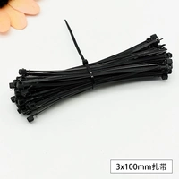 Черные кабельные стяжки 3х100 мм [рыбья кость 8-12 мм] [1000 шт./пакет]