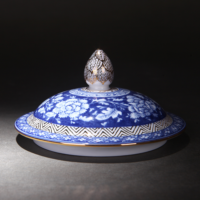 Jingdezhen blue and white painting landscape under the glaze hand - made office cup cup and cup ceramic masters cup