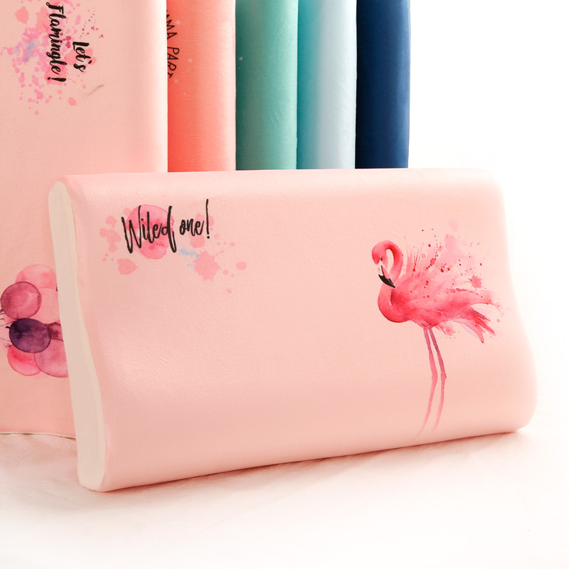 Cartoon cute memory pillow slow rebound pillow core adult cervical pillow winter dormitory student pillow single pillow