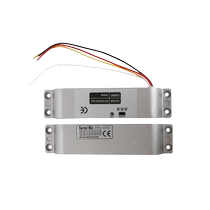 Gongchuang surface-mounted electric bolt lock side-mounted 12V 24V power-on locking access lock bolt lock electric control lock electric bolt lock