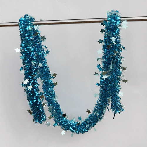 Рождественская декоративная лента цветные полоски Потянуть цветы