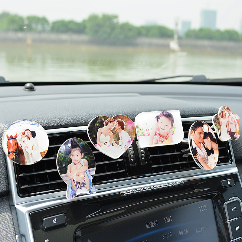 New creative car air conditioner outlet fragrance photo car ornament ornament custom car interior aroma women's car supplies