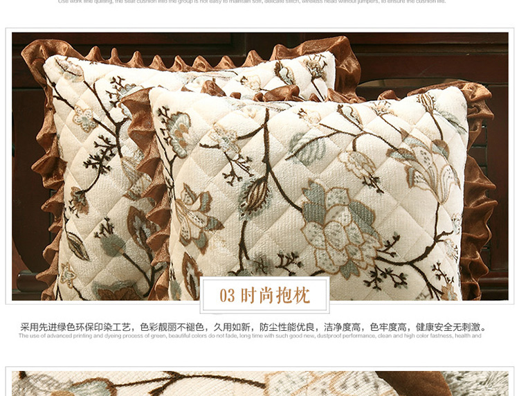 Đệm gỗ dày màu đỏ đệm với lưng sofa gỗ đệm chống trượt liên bang đệm kết hợp mat có thể tháo rời và có thể giặt ghế đệm ngồi