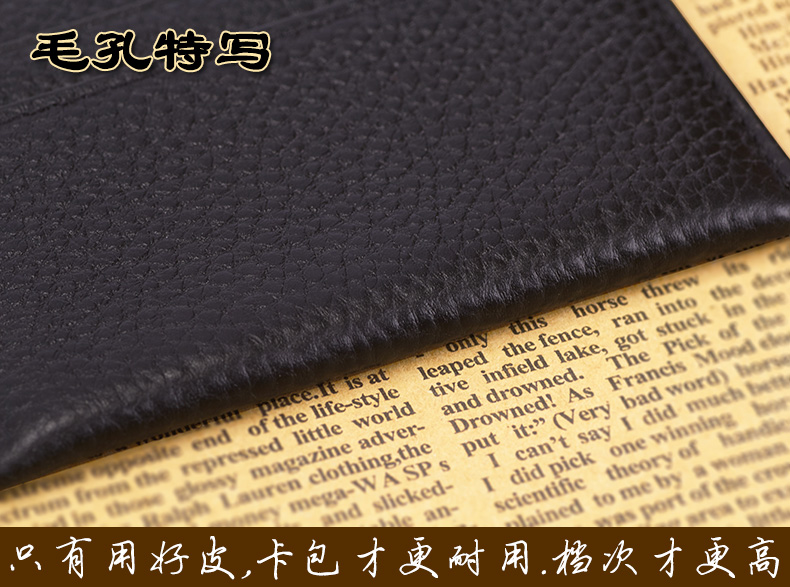 Meyth Men Mini Slim Leather Chủ thẻ Thẻ tín dụng dành cho nữ Lớp da đầu tiên ví đựng thẻ atm nam hà nội