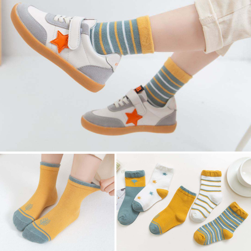 Children's socks pure cotton spring, autumn and winter thin section boys and girls 0-1-3-5 years old 9 boys in the tube baby baby socks