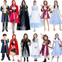 Parent-child costume fairy tale theme costume Childrens Festival catwalk costume Halloween party suit parent-child performance costume cos