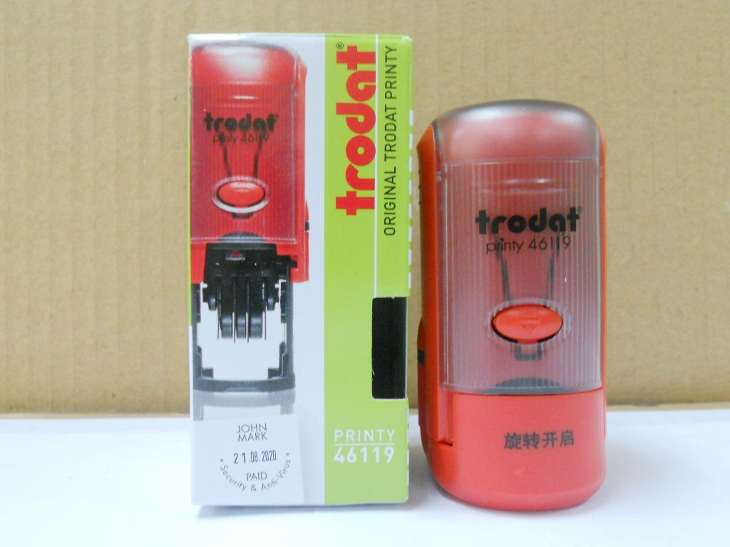 Trodat back ink stamp printy 46119 Trodat 19MM date stamp material wholesale
