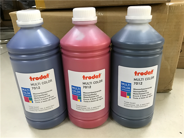 Zhuoda 7012 printing oil color 7012 Trodat 1000ML ink printing oil multi-color choice