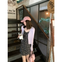 Сиреневый кардиган, V-образный вырез