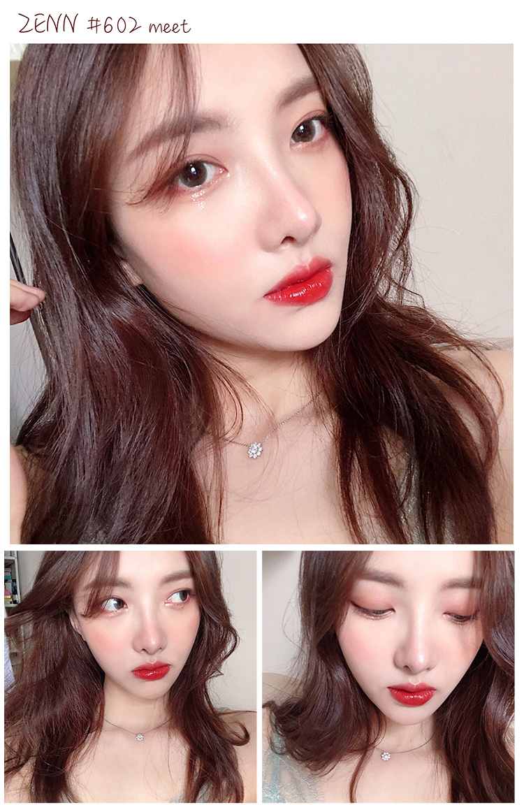 Thái Lan zenn gương gương tráng men dưỡng ẩm son bóng son môi son bóng thối màu cà chua - Son bóng / Liquid Rouge 	son bóng trong suốt	