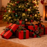 Подарочная коробка, рождественский атмосферный декор для гостиной