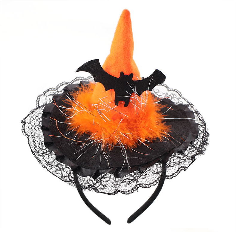 Halloween Dress Up Vật phẩm Đạo cụ cho trẻ em Mũ nón headband Mũ bí ngô Headband Spider Web Wizard Hat - Sản phẩm Đảng / Magic / Hiệu suất 	đồ hóa trang halloween kinh dị