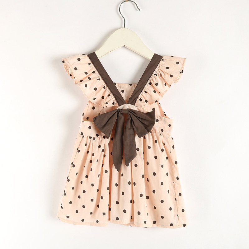 Summer new female baby cotton dress shirt for baby girl Han version blouse girl harness doll cardiovert dress