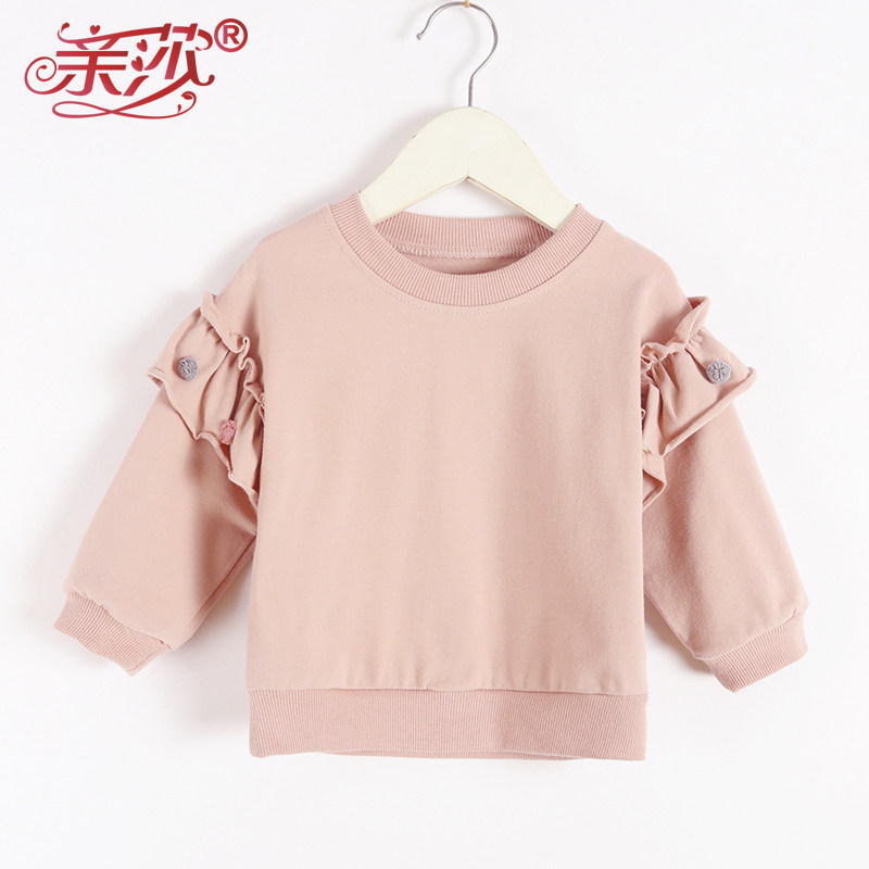 Spring new girl Fashion Korean version Hood Hooded Women Baby Spring casual blouses baby boy blouses