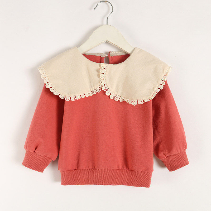 Autumn new girl sweatshirt female baby Korean coat pullover child loose coat baby base shirt