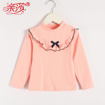 Spring new childlike girl child spring beat undercoat female baby Long sleeves baby girl child slapped undercoat