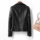 Кожаная куртка Haining leather, женская короткая приталенная модная корейская версия мотоциклетной кожаной куртки из овчины большого размера, черная маленькая куртка mini 1