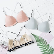 Khóa trước tam giác cup mảnh duy nhất gợi cảm phần mỏng đồ lót backless ngực nhỏ tập hợp bikini áo ngực