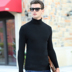 Áo len nam mùa đông thanh niên cao cổ áo len mỏng trung niên ve áo cashmere dày co giãn áo giữ nhiệt nam Áo len Cashmere