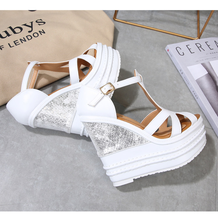 Sandal cao gót nữ hở mũi đế xuồng 10 cm phong cách boho — Mơ 14CM, Mơ 16CM, Trắng 14CM, Trắng 16CM chi tiết 25