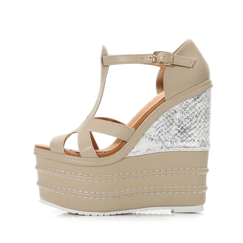 Sandal cao gót nữ hở mũi đế xuồng 10 cm phong cách boho — Mơ 14CM, Mơ 16CM, Trắng 14CM, Trắng 16CM chi tiết 38