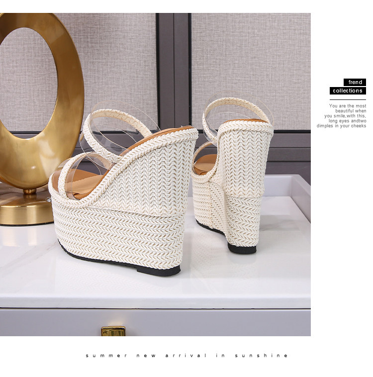 Sandal cao gót nữ đế xuồng mũi hở gót 16 cm phong cách Hàn Quốc — Màu trắng nhạt 12cm, Màu trắng nhạt 15cm, Trắng nhạt 10cm chi tiết 14