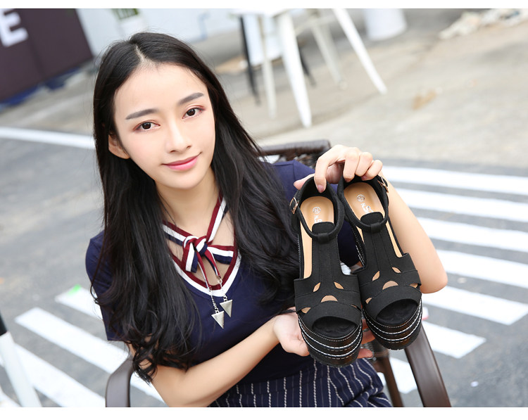 Dép sandal nữ đế xuồng cao gót mũi hở phong cách dân tộc — Màu cam 14cm, Màu cam 16cm, Nude 14cm (Màu da, 14cm), Tây 16cm chi tiết 51