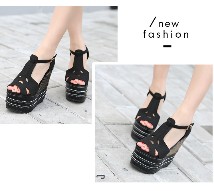 Dép sandal nữ đế xuồng cao gót mũi hở phong cách dân tộc — Màu cam 14cm, Màu cam 16cm, Nude 14cm (Màu da, 14cm), Tây 16cm chi tiết 54
