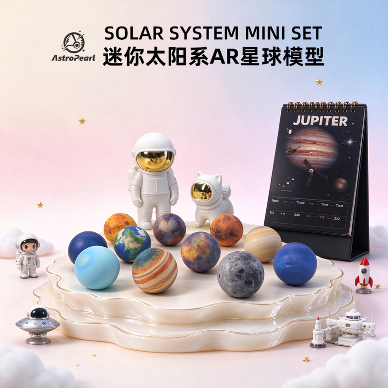 Eight Planets in the Solar System Ar Planet Model Ornaments Earth Trendy Toy Figurine Universe Boys Birthday Gift