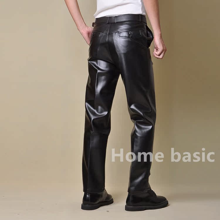 Pantalon cuir homme droit pour automne - Ref 1487996 Image 13