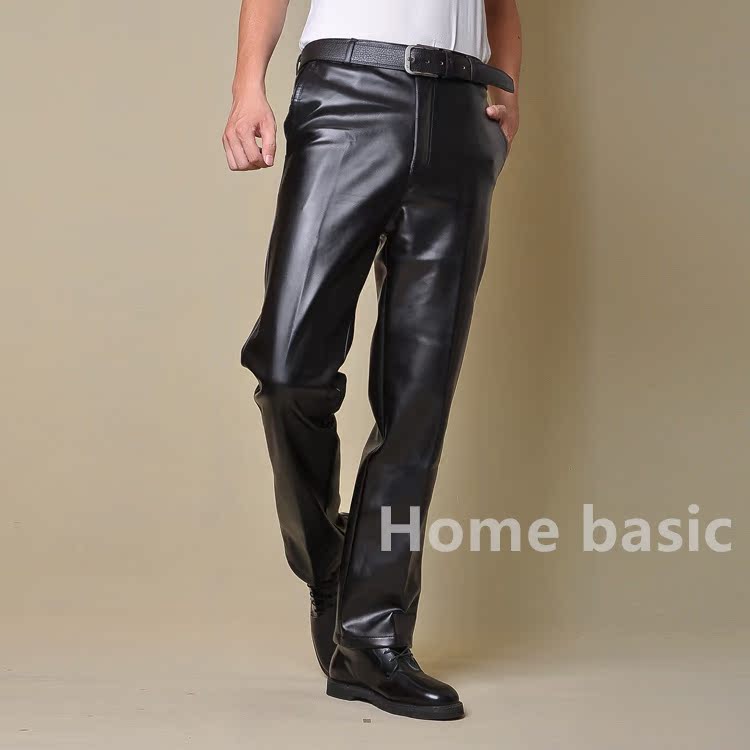 Pantalon cuir homme droit pour automne - Ref 1487996 Image 12