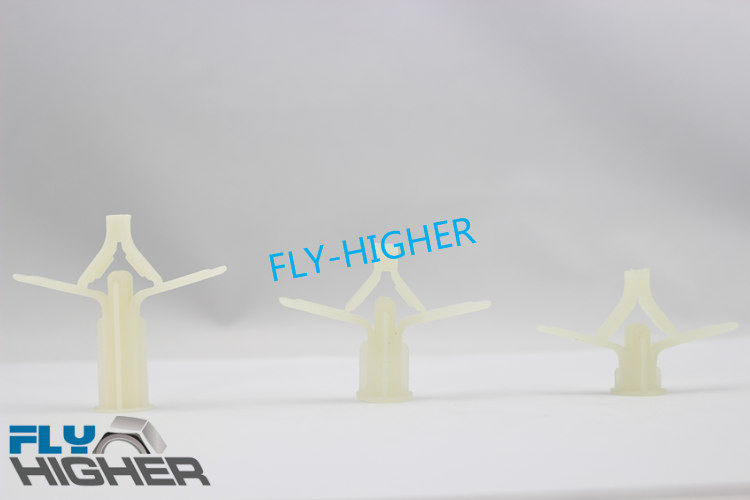 Nylon cavity anchors plastic puffy plastic screws plastic aircraft plasterboard screws boxed