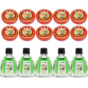10个清凉油+5个风油精 夏季提神醒脑消暑驱蚊止痒木屹辰牌15件套