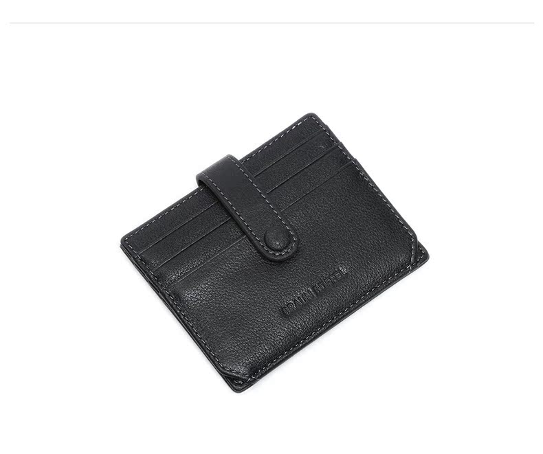 BRAUN BUFFEL / Gói thẻ nam Bransch kinh doanh đơn giản lớp thẻ khóa da đầu tiên 183301 - Chủ thẻ bóp tiền