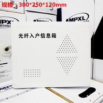 Optical fiber into the home 300*250 home network phone module multimedia TV plastic embedded distribution box