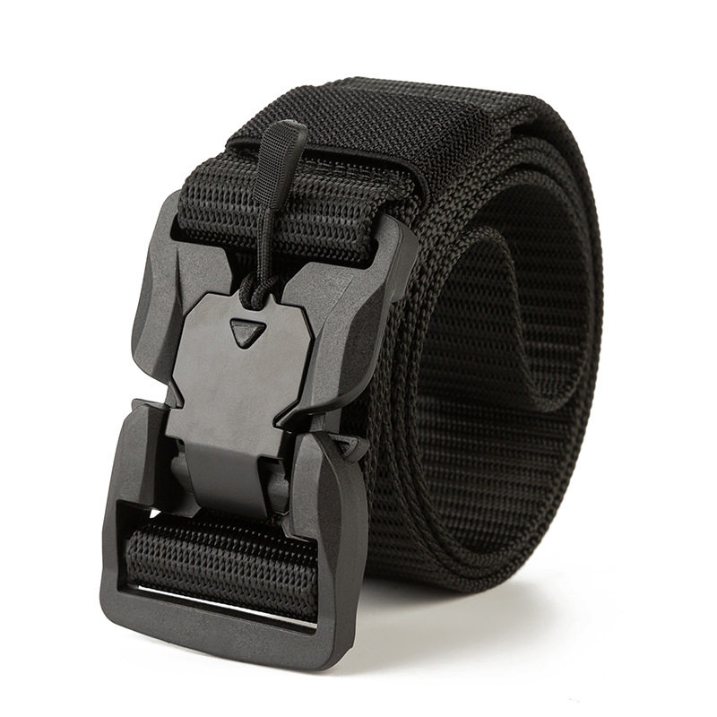 Outdoor Belt Tactical Girdle Male Casual Multifunction Magnetic Belt Head Girdle Canvas Belt