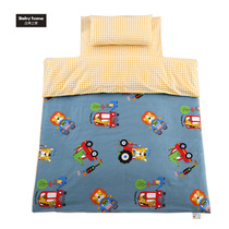 Children Quilt Cover Small Car Pattern Quilt Cover Kindergarten 3 Pieces 6 Pieces 6 Sets Baby Quilt Cushion Pure Cotton