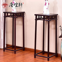 Zambia blood sandalwood furniture mahogany flower stand floor living room flower stand new Chinese floor green flower stand bonsai shelf