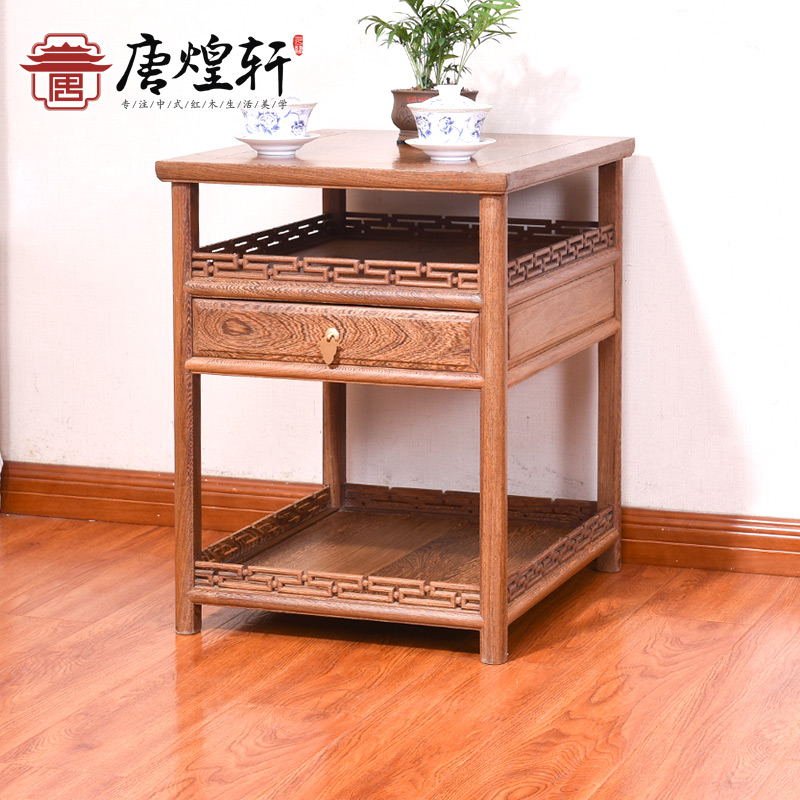 Red wood furniture Chicken Wings Wood Small Tea Table Corner A Few Solid Wood Sides A Few Balcony Chinese Tea Table Minima Tea Table Small Tea Table