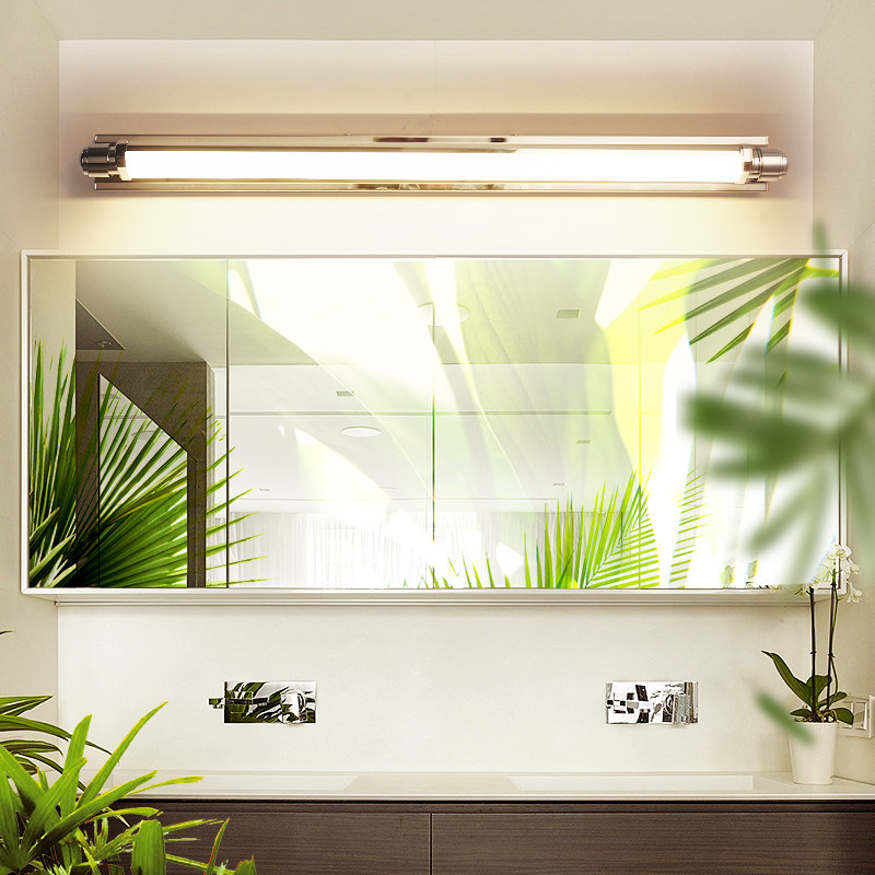 Simple modern led mirror headlamp Toilet mirror cabinet lamp Waterproof anti-fog dressing lamp Bathroom powder room lamp