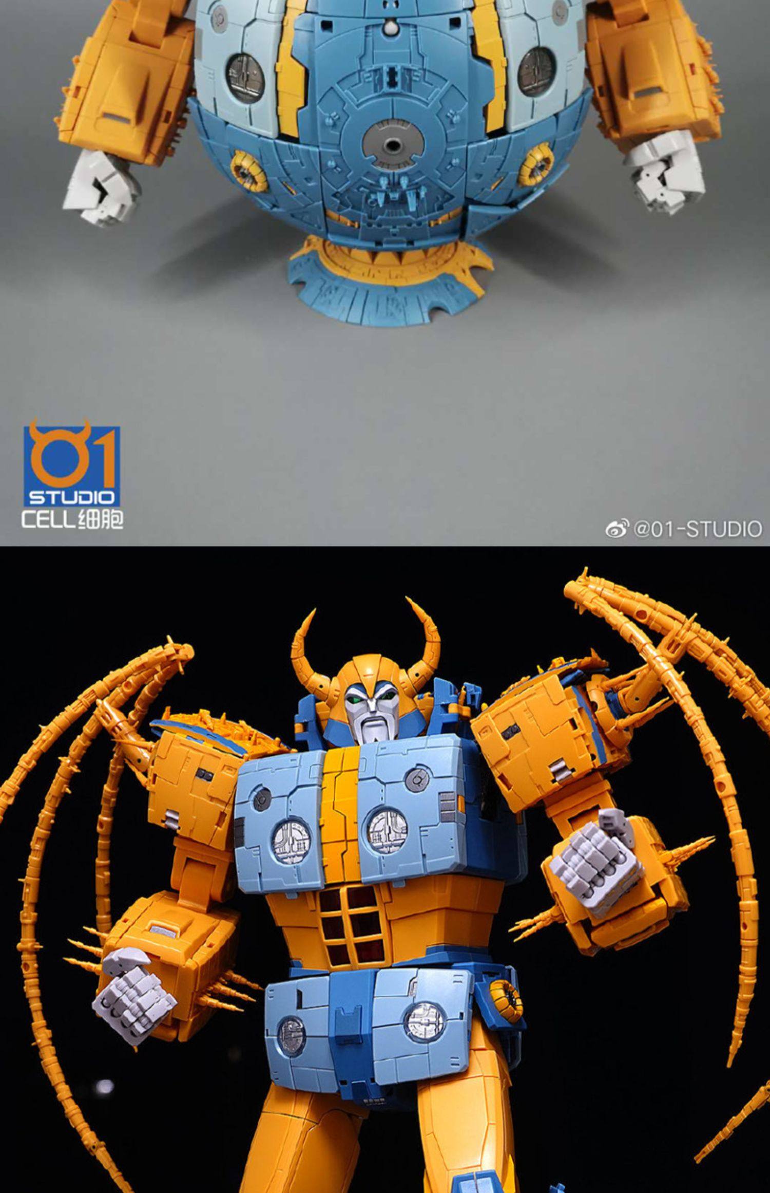 01-STUDIO CELL Transforms G1 Unicron Anime Color Action Figure