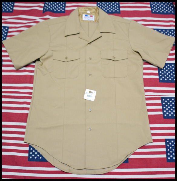 Haijun USN NAVY Khaki summer uniform top Non-shirt 25% wool original product