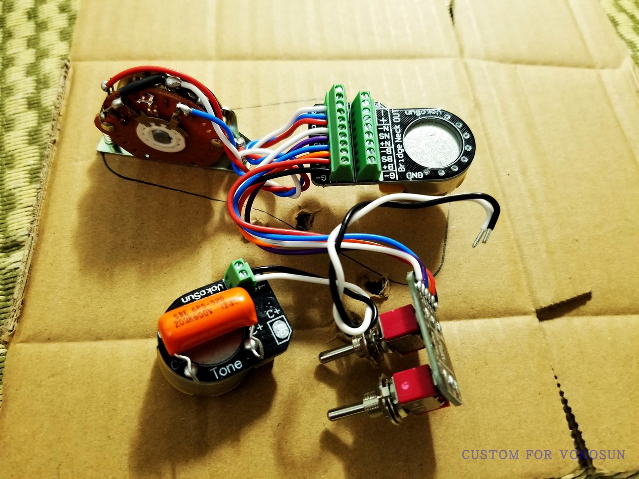 Electric guitar free from welding line 15 tone color PRS guitar line upgrade both lines (custom hyper-connection)