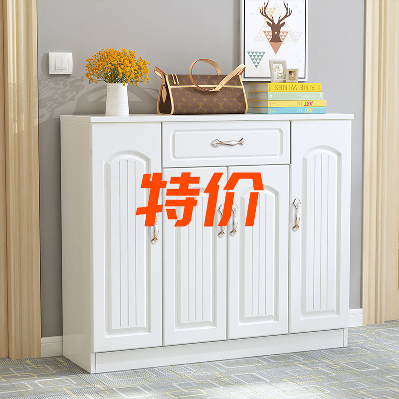 Shoe Cabinet for Home Entrance, Large Capacity, European Style, Solid Wood, Modern and Simple, Dust-Proof, Multi-Layer Storage Cabinet for Small Apartments