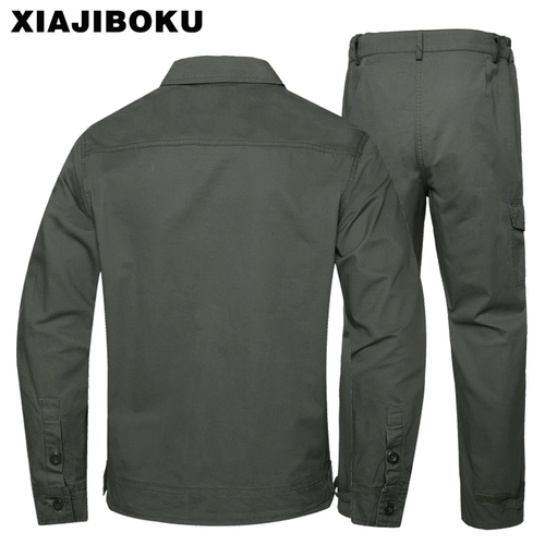 Мужской хлопковый летний тонкий износостойкий комбинезон