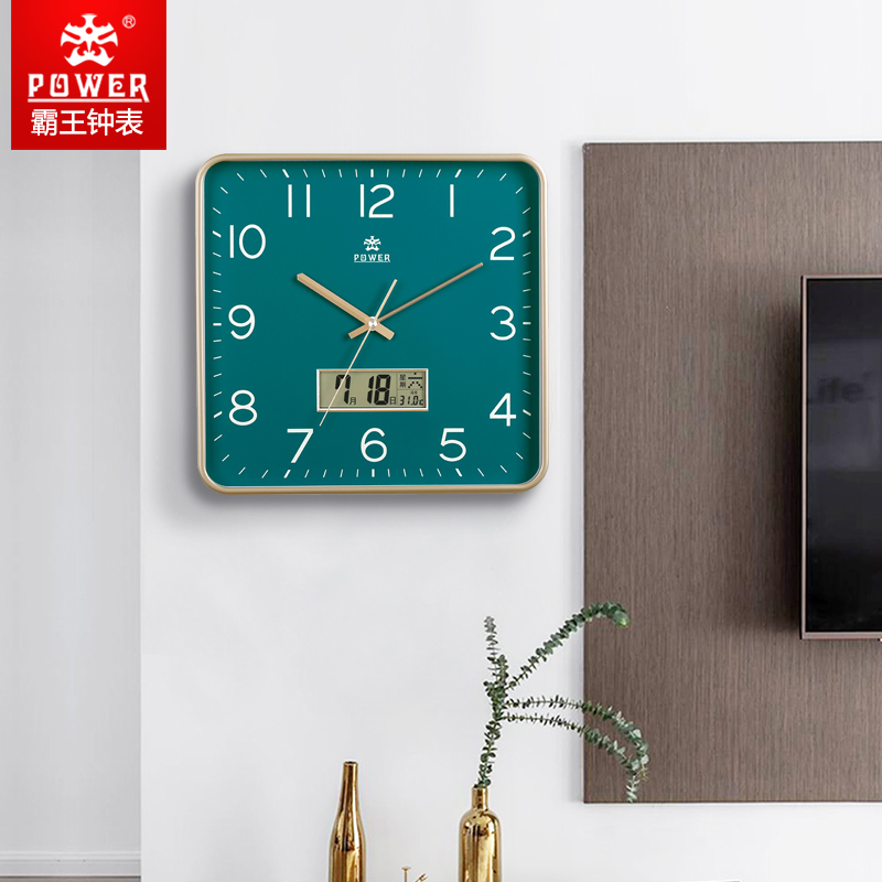 Overlord clock living room square fashion minimalist wall clock home creative atmosphere wall watch mute European quartz clock