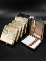 Ультра -тщательно 20 -сильная открывающаяся сигаретная коробка металл вырезанные ретро -сигареты, ошеломляющие портативные личностные дым