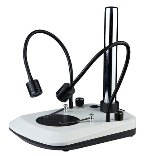 Column type LED light through reflection base bracket microscope bench fiber light light source