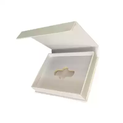 White U disk box with magnet small USB flash disk packaging box cover can be screen printed