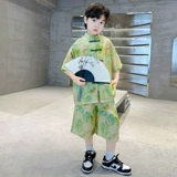 Ханьфу для мальчиков, комплект, летний костюм, китайский стиль